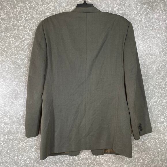 Giorgio Armani Men's Gray Single Breasted Wool Sports Coat - Preppy Suit Jacket - Picture 8 of 8